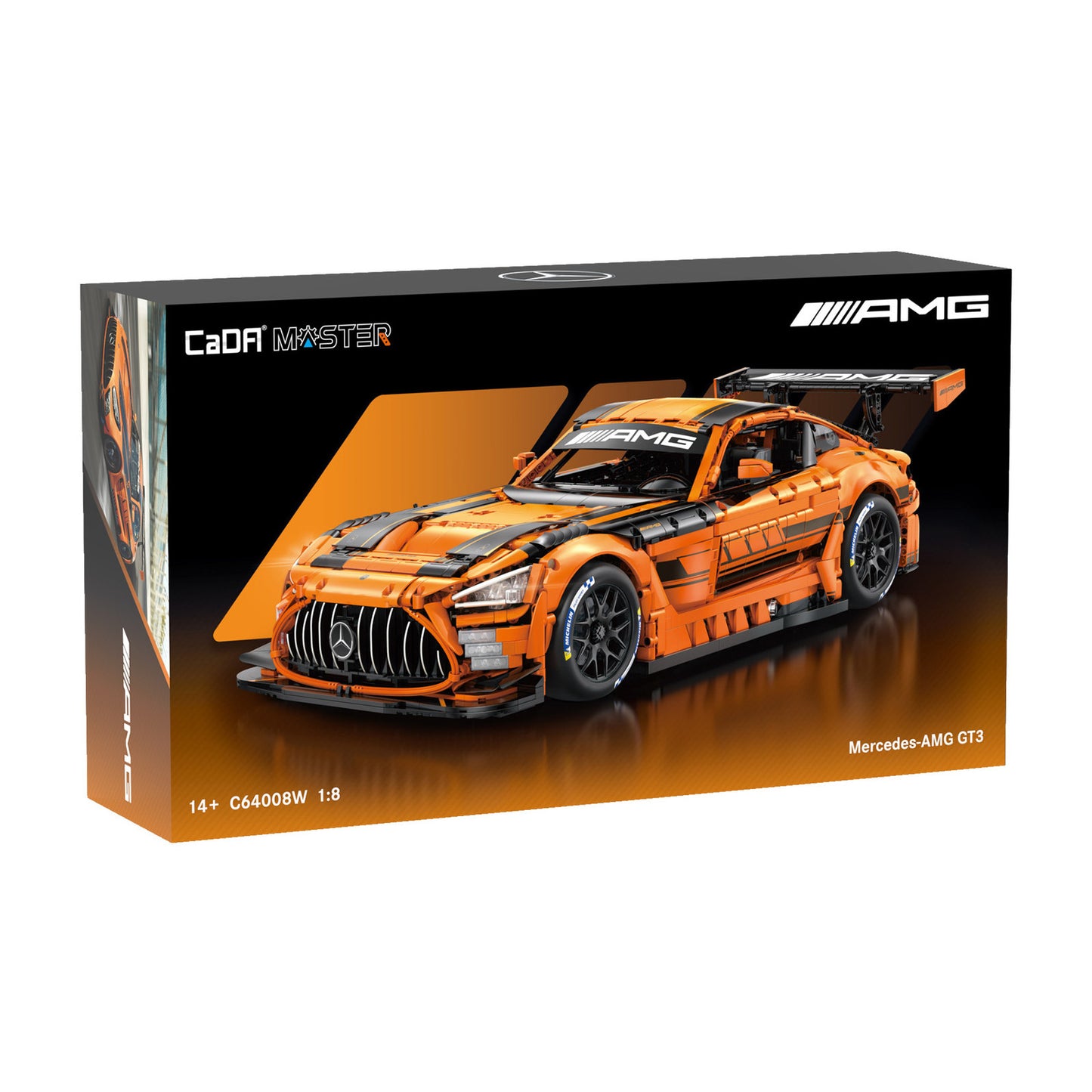 CaDA Mercedes-AMG GT3 Supercar Brick Set 3D Model 5466 Pieces 1:8 C64008W