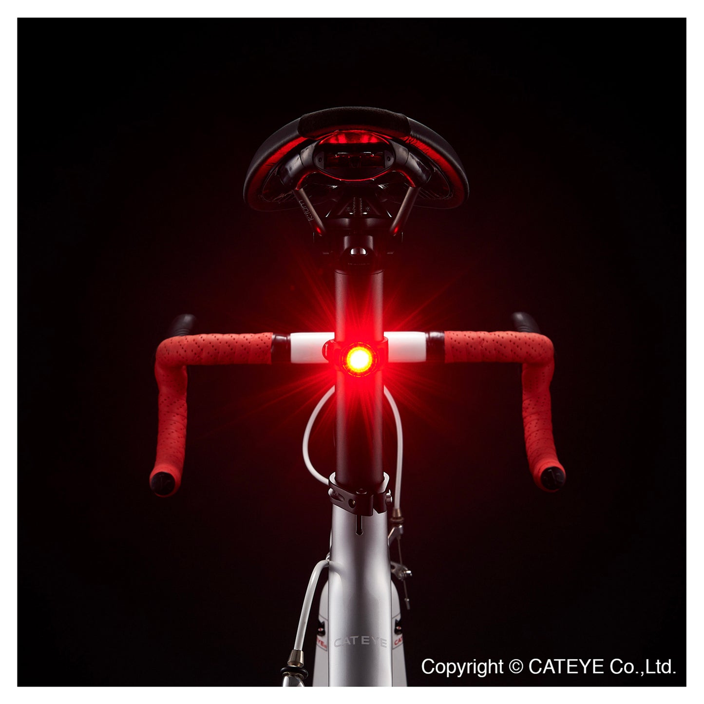 Cateye AMPP 100 Front & Orb Rear Front & Rear Bike Light Set Alternate 1