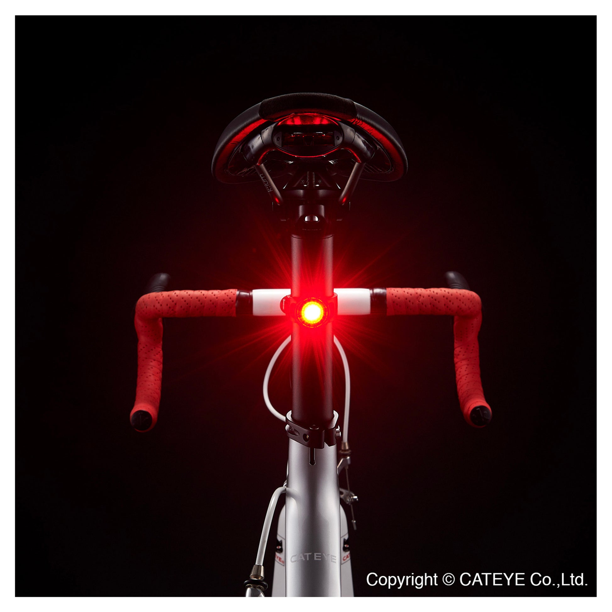 Cateye AMPP 100 Front & Orb Rear Front & Rear Bike Light Set Alternate 1