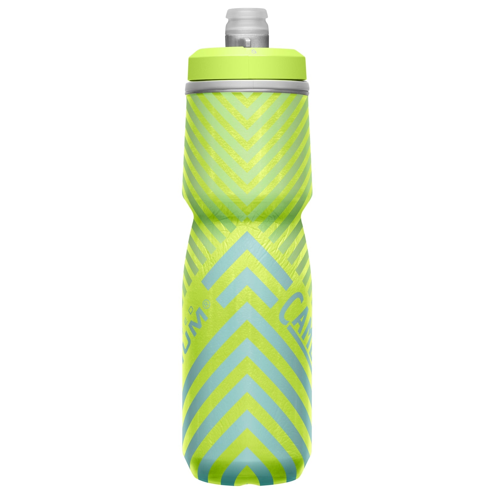 Camelbak Podium Chill Insulated 710ml Bike Water Bottle Lime/Blue Stripe Alternate 1