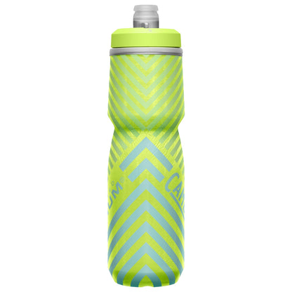 Camelbak Podium Chill Insulated 710ml Bike Water Bottle Lime/Blue Stripe Alternate 1