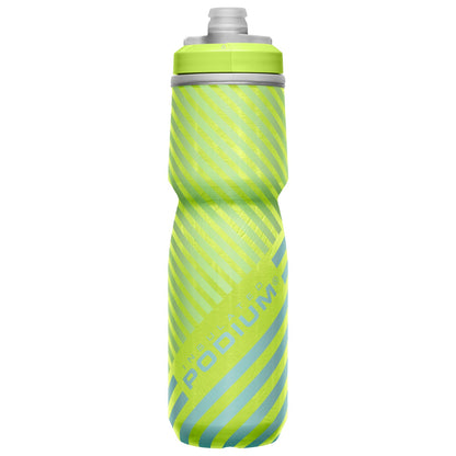 Camelbak Podium Chill Insulated 710ml Bike Water Bottle Lime/Blue Stripe Alternate 2