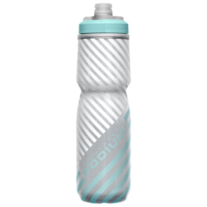 Camelbak Podium Chill Insulated 710ml Bike Water Bottle Grey/Teal Stripe Alternate 2