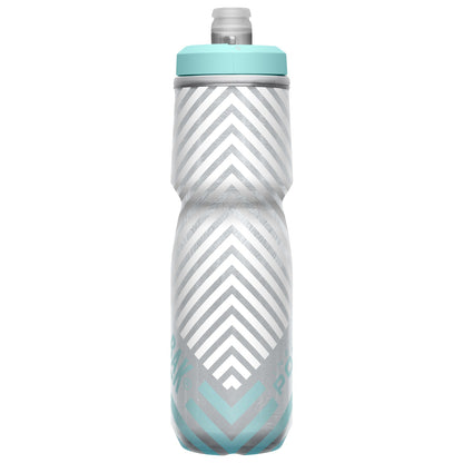 Camelbak Podium Chill Insulated 710ml Bike Water Bottle Grey/Teal Stripe Alternate 3