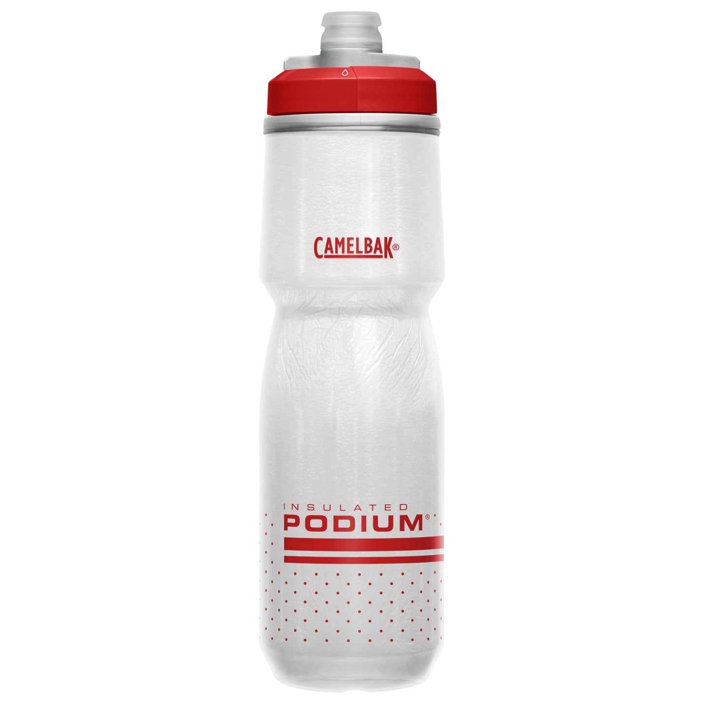 Camelbak Podium Chill Insulated 710ml Bike Water Bottle Fiery Red/White