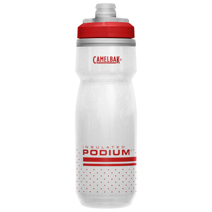 Camelbak Podium Chill Insulated 620ml Bike Water Bottle Fiery Red/White