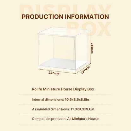 Rolife Miniature House Display Box Accessory for Model Kit