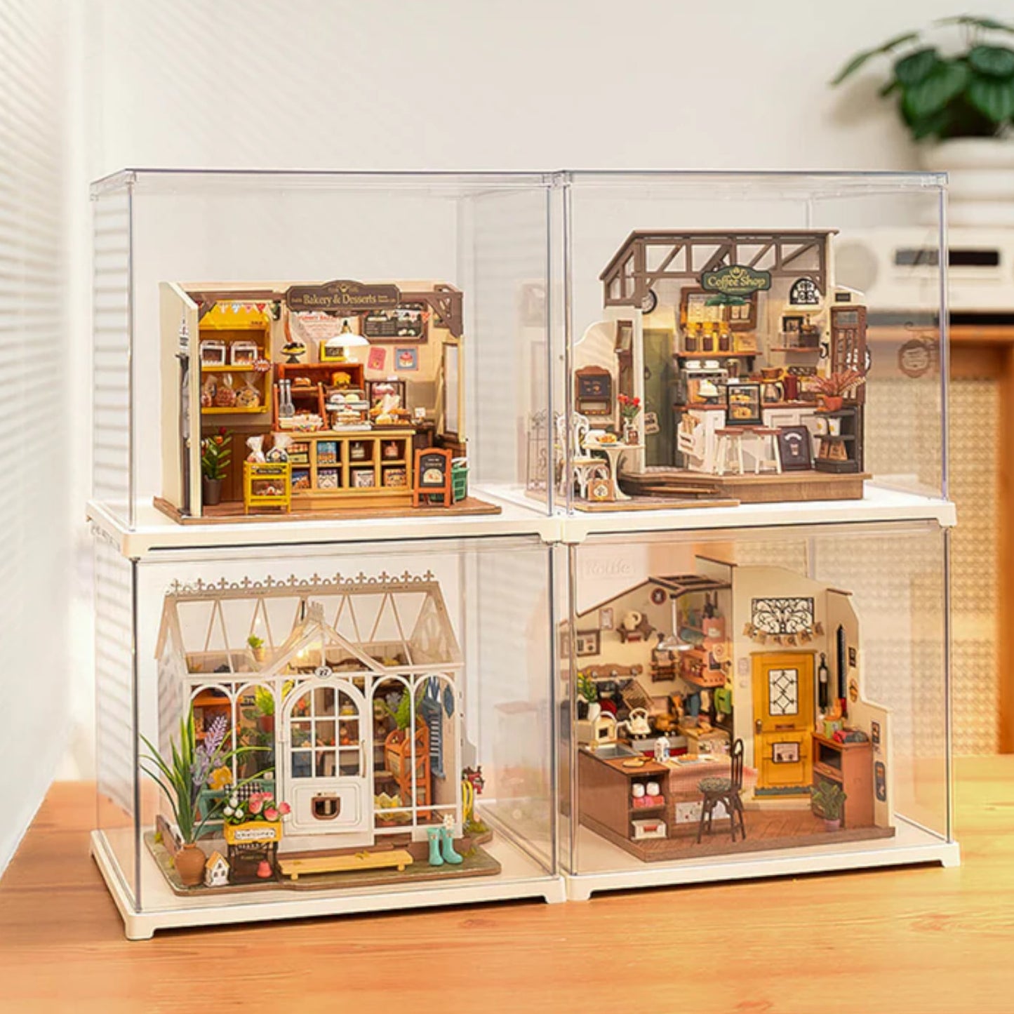 Rolife Miniature House Display Box Accessory for Model Kit