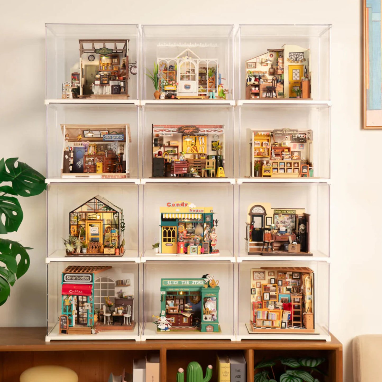 Rolife Miniature House Display Box Accessory for Model Kit