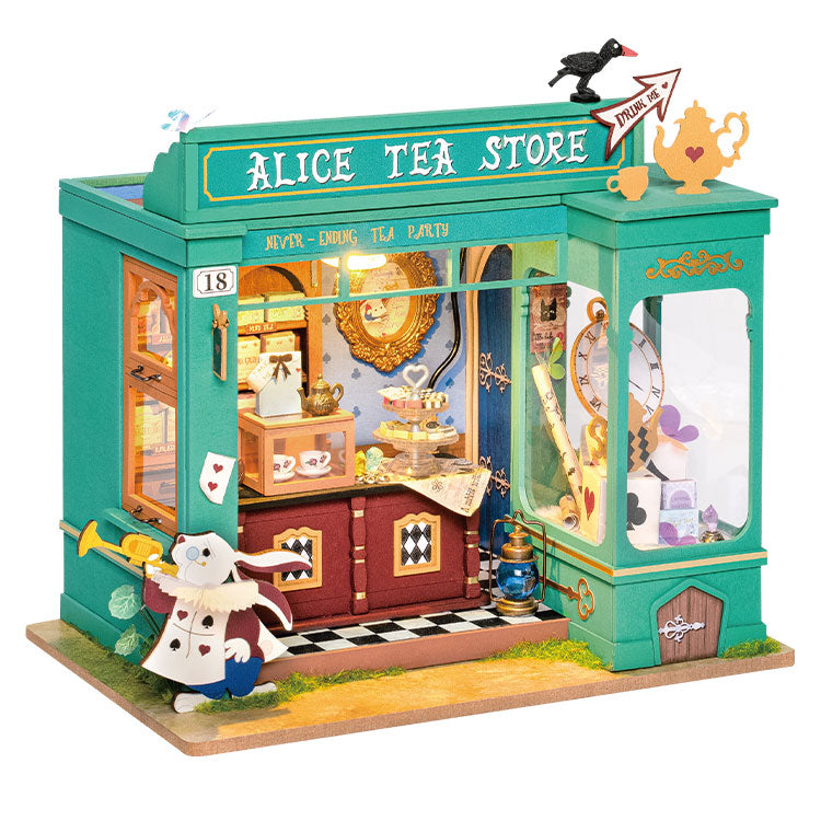 Rolife Alice’s Tea Store DIY Miniature House Kit 3D Puzzle DG156 Alternate 2