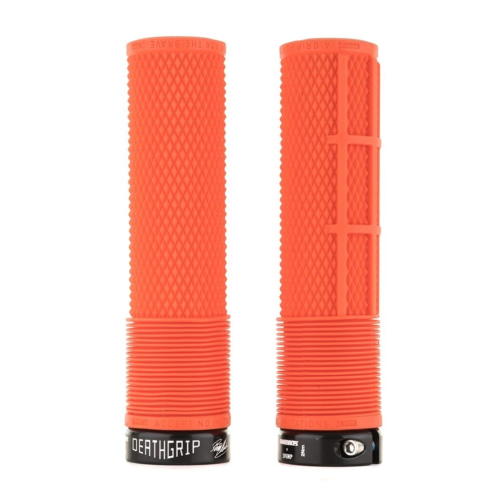 DMR Deathgrip Bike Handlebar Grips Flangeless Thin Tango