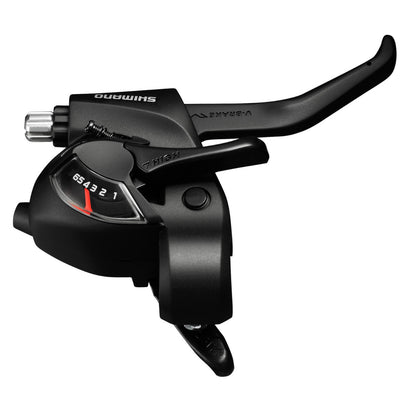 Shimano ST-EF41 EZ Fire Plus STI Set for V-brakes 3 x 6 Speed 2-Finger Lever 6 Speed Bike Shifter Set