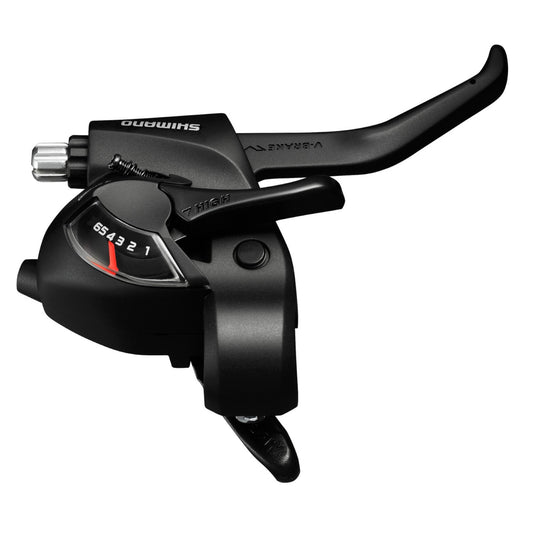 Shimano ST-EF41 EZ Fire Plus STI Set for V-brakes 3 x 6 Speed 2-Finger Lever 6 Speed Bike Shifter Set