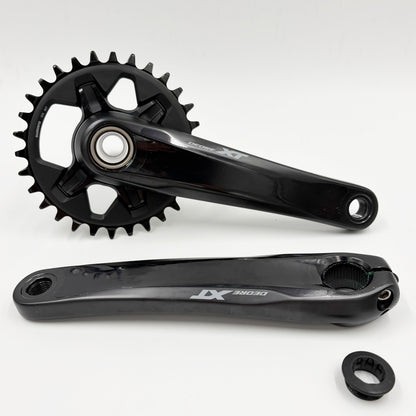 Shimano Deore XT 12 Speed Crankset with 30T Chainring 175mm Chainset FC-M8100