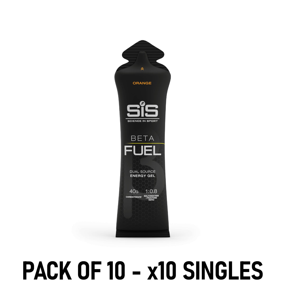 SIS Beta Fuel Energy Gel 60ml Sports Energy Gel Orange Pack of 10