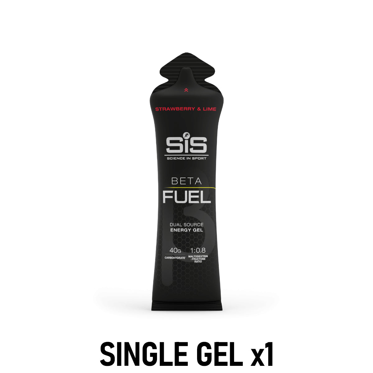 SIS Beta Fuel Energy Gel 60ml Sports Energy Gel Strawberry and Lime Single Gel