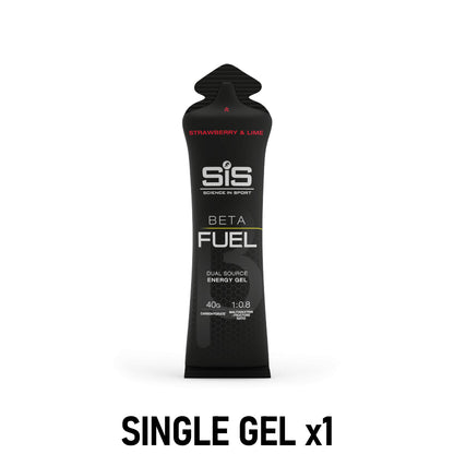 SIS Beta Fuel Energy Gel 60ml Sports Energy Gel Strawberry and Lime Single Gel