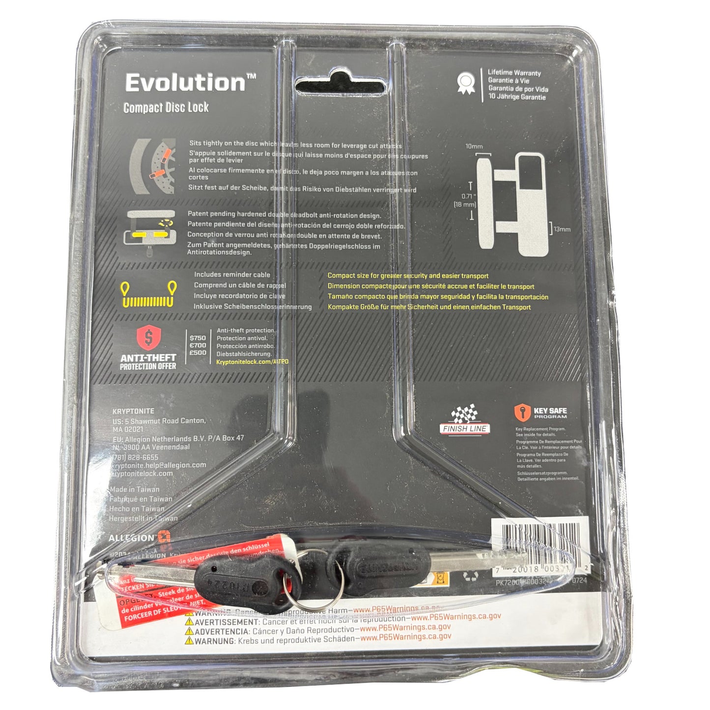 Kryptonite Evolution Compact Disc Bike Lock