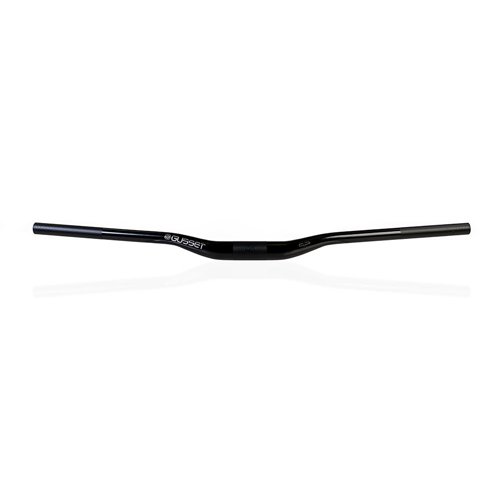 Gusset S2 Handlebars Black 35mm Riser Mountain Bike Handlebar