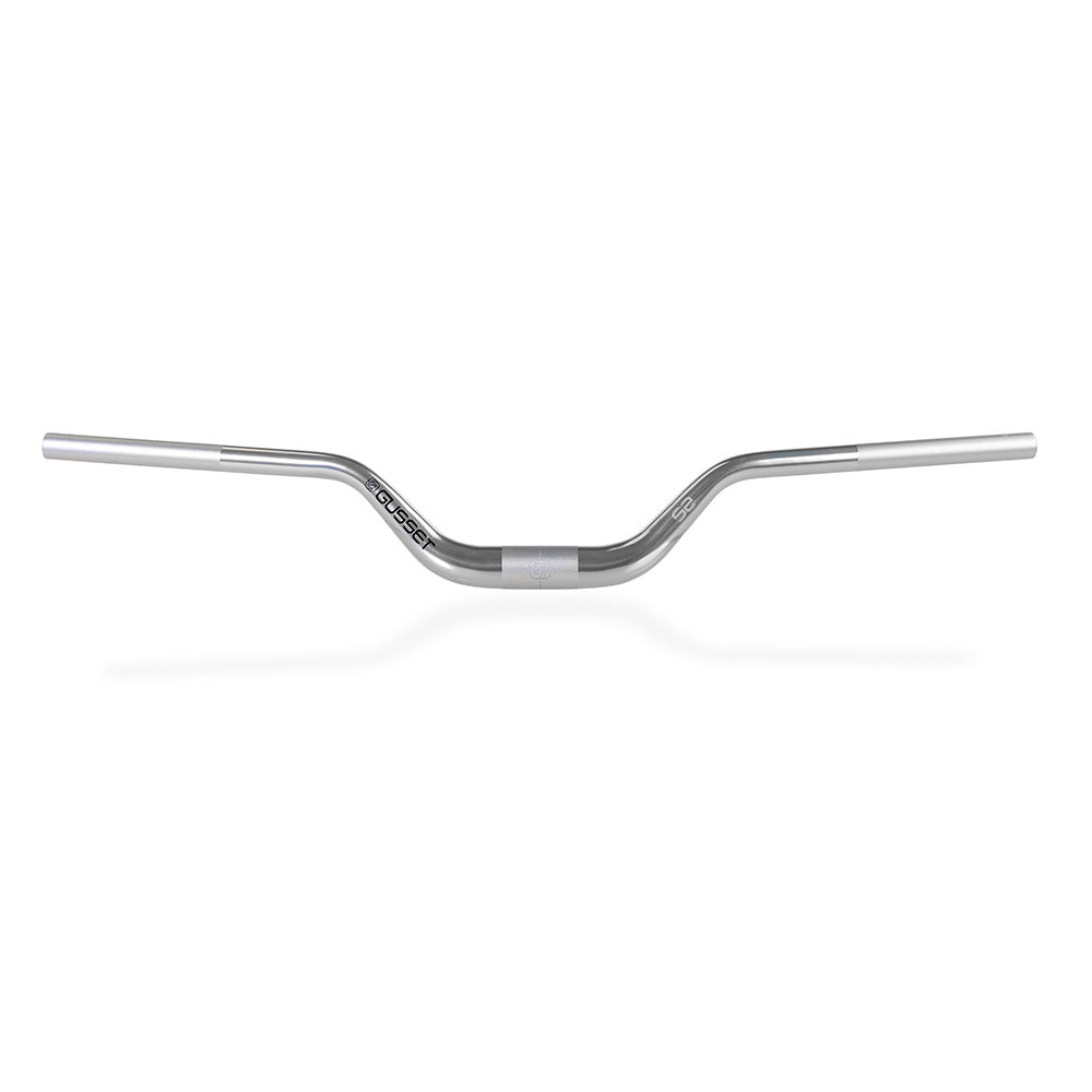 Gusset S2 Handlebars Silver 35mm Riser Mountain Bike Handlebar