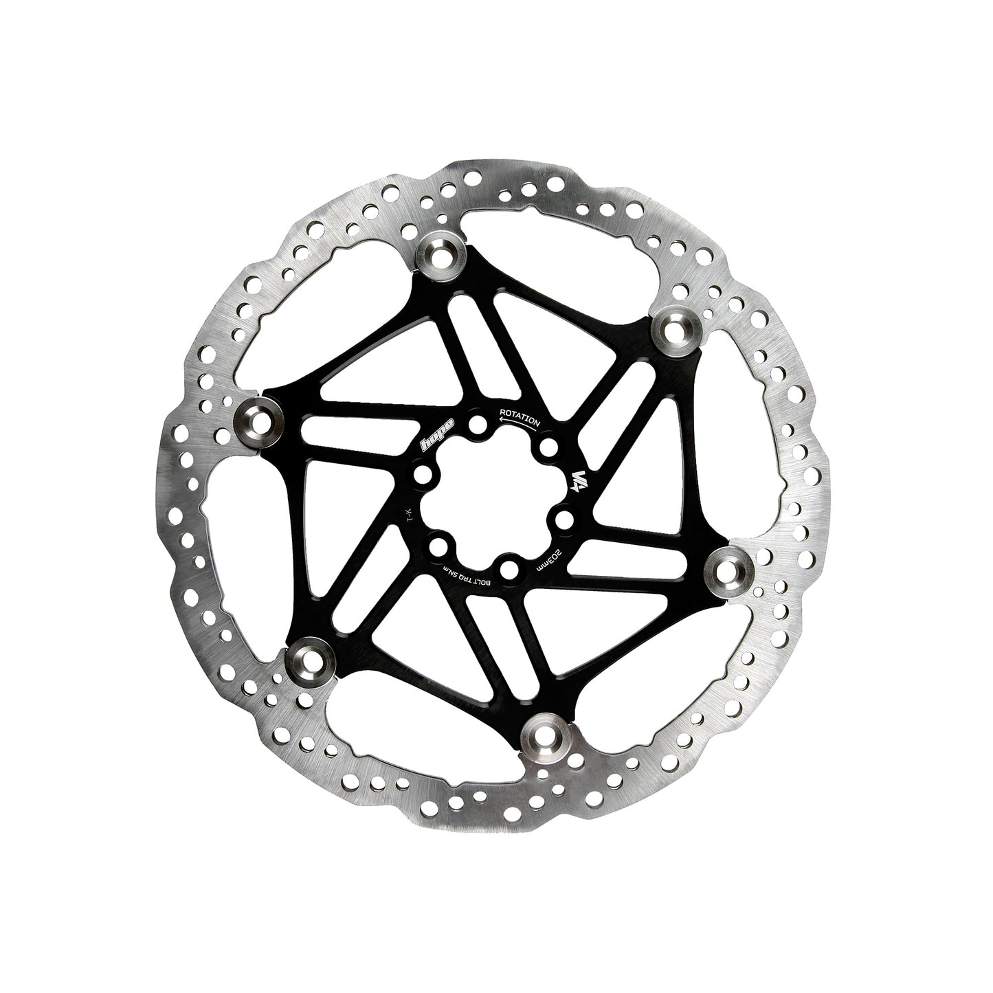Hope V4 Vented 6 Bolt Floating 220mm Bike Disc Brake Rotor