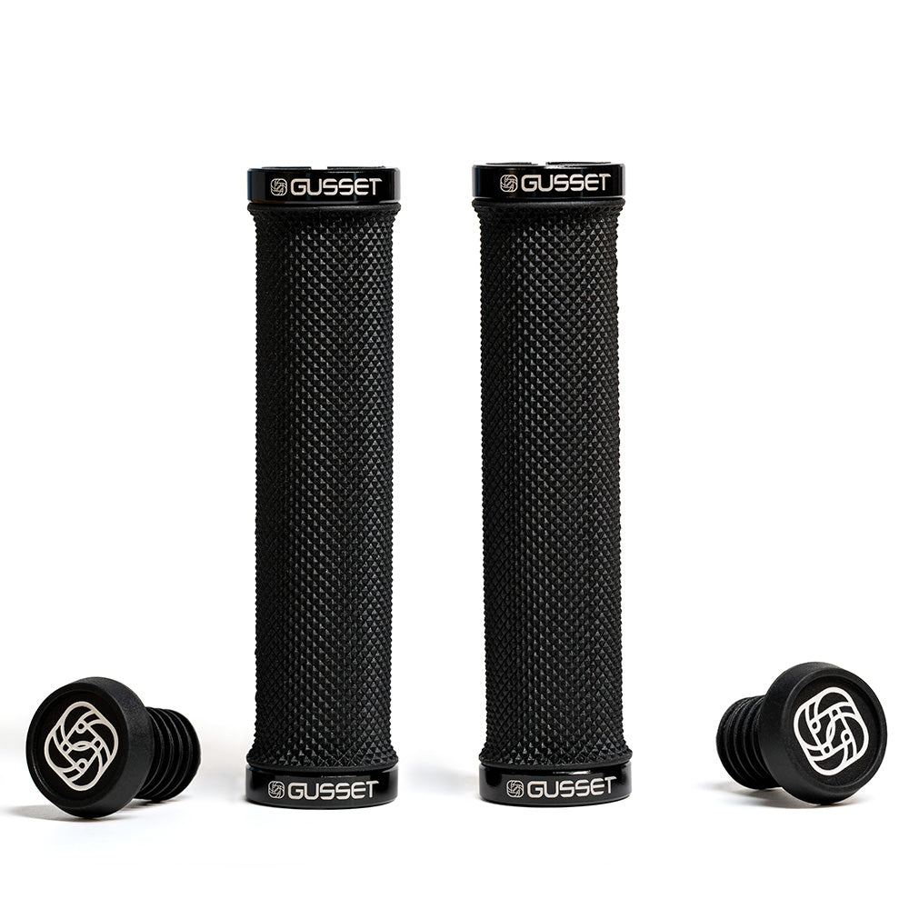 Gusset Double File Lock-On Firm Bike Handlebar Grips Alternate 1