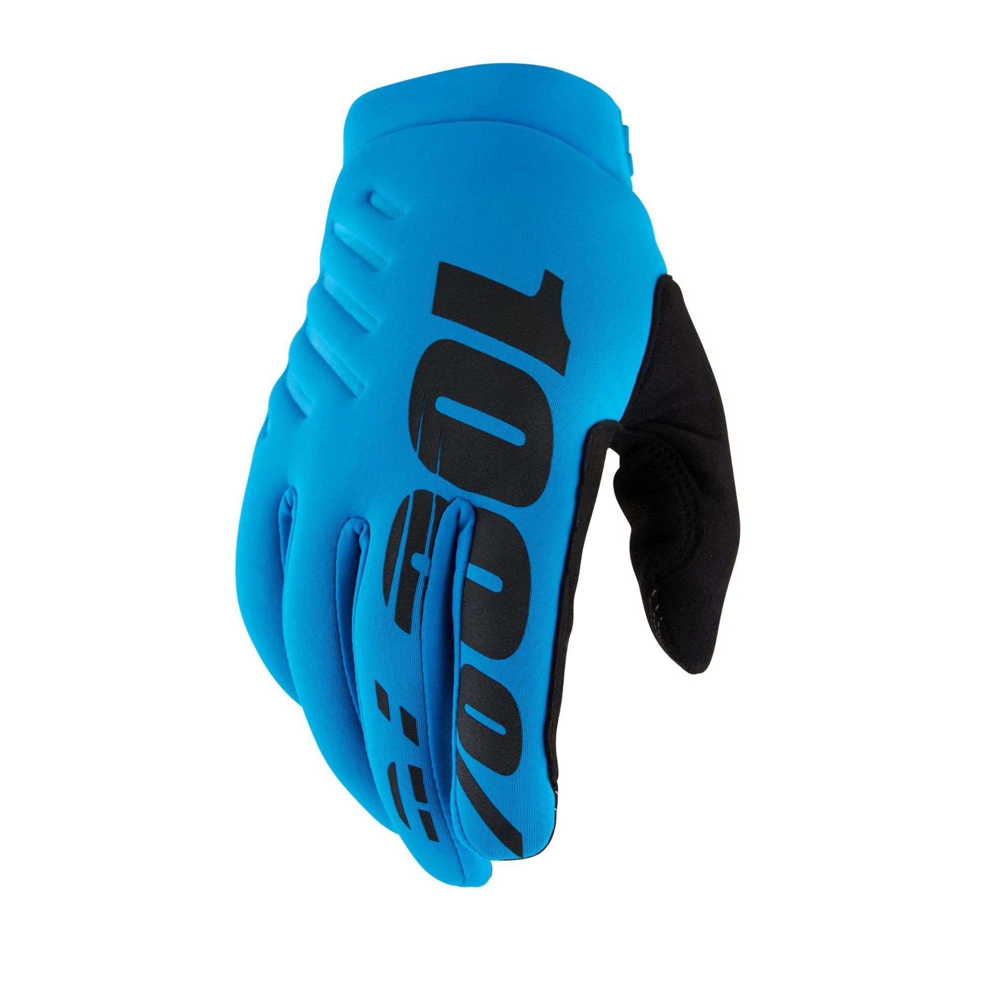 100% Brisker Cold Weather Men's Full Finger Cycling Gloves Turquoise X Large