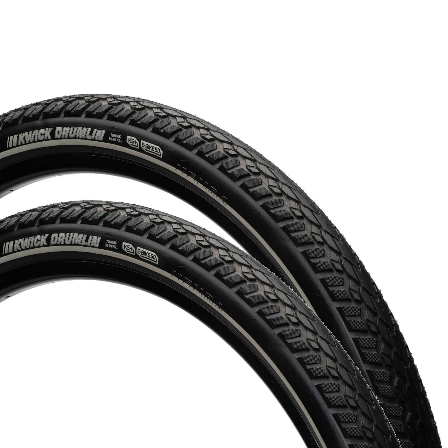 Kenda Kwick Drumlin Sport KS Plus 27.5 Inch Bike Tyre 27.5x2.0" Pair of Tyres No Tubes