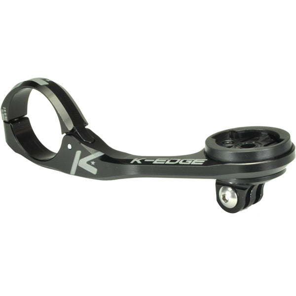 K-Edge Garmin Max Combo Mount, 31.8mm, Black Anodised Bike Computer Mount for Garmin