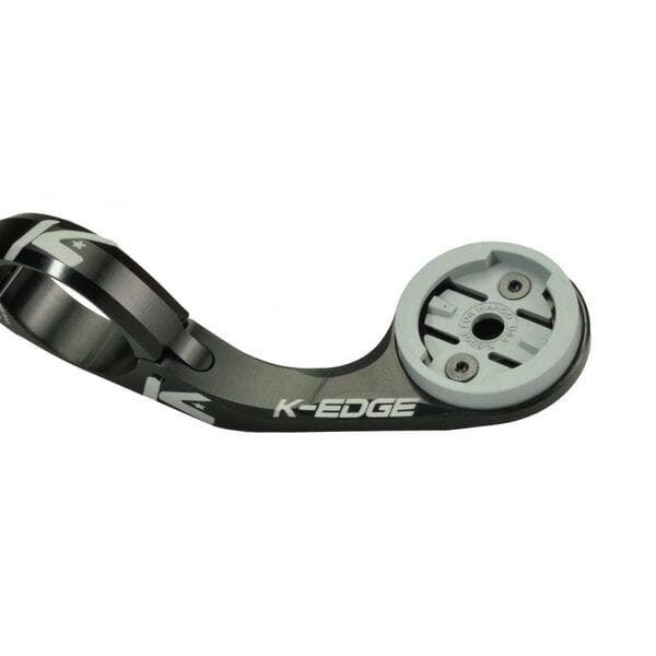 K-Edge Wahoo Max Mount, 31.8mm, Black Anodised Bike Computer Mount for Wahoo