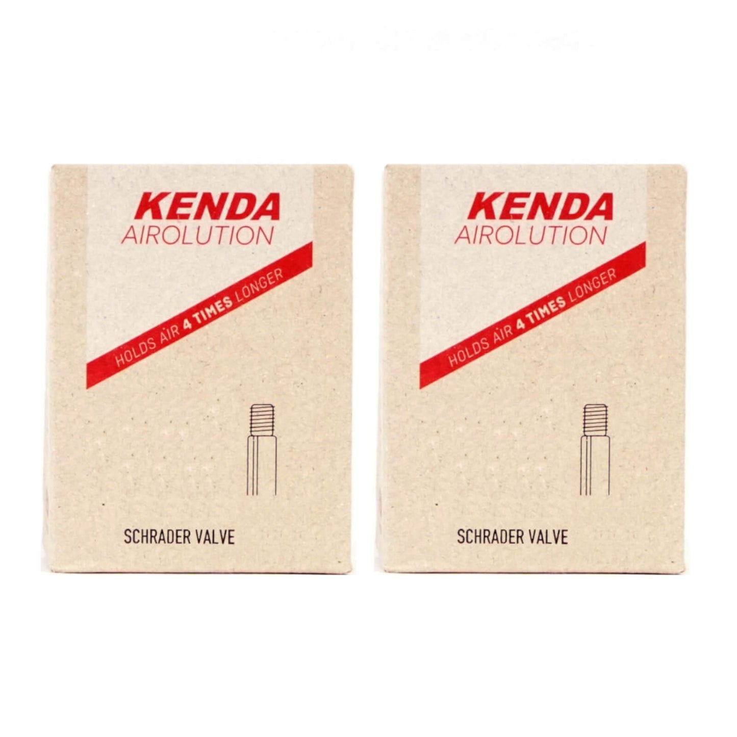Kenda Airolution 700x30-43c 700c Schrader Valve Bike Inner Tube Pack of 2