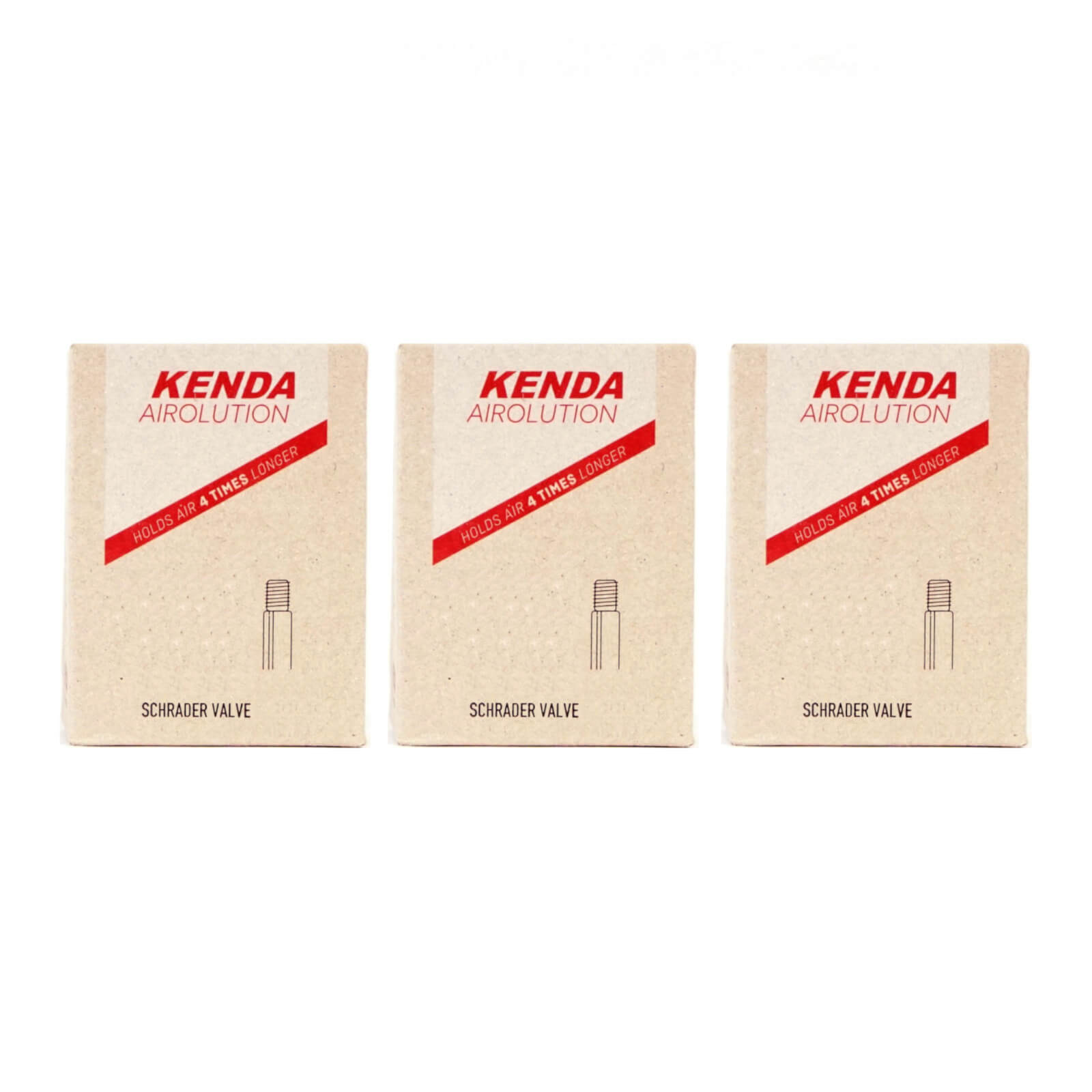 Kenda Airolution 16x1.5-2.25" 16 Inch Schrader Valve Bike Inner Tube Pack of 3