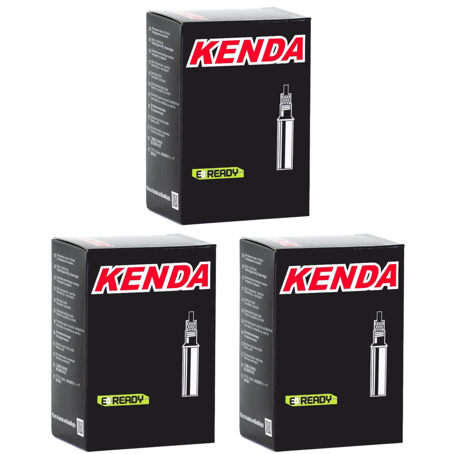 Kenda 700x30-43c Removable Core 60mm 700c Presta Valve Bike Inner Tube Pack of 3