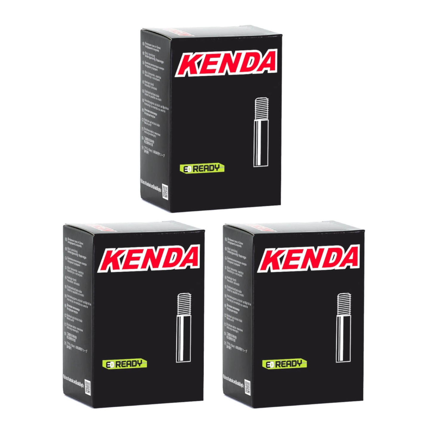 Kenda 10x1.75-2.1" Angled Valve 10 Inch Schrader Valve Bike Inner Tube Pack of 3