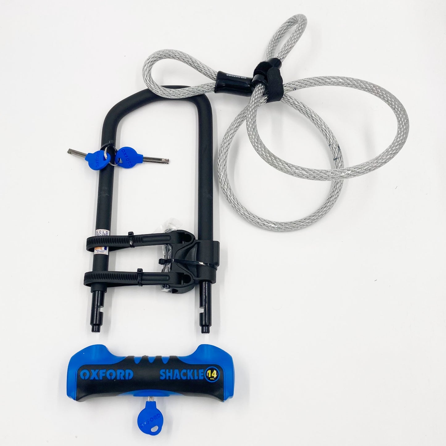 Oxford Shackle 14 Pro Bike D-Lock Sold Secure Diamond