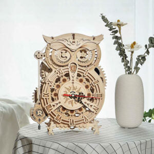 ROKR Owl Clock Mechanical Gears 3D Wooden Puzzle 3D Puzzle LK503 Alternate 1