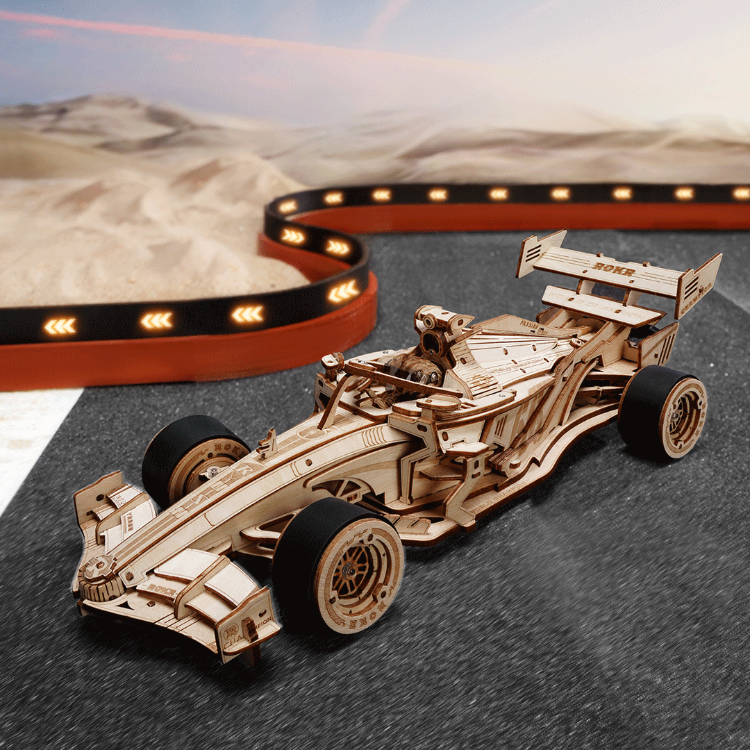 ROKR ROKR F1 Racing Car 3D Wooden Puzzle 3D Puzzle LK505 Alternate 1