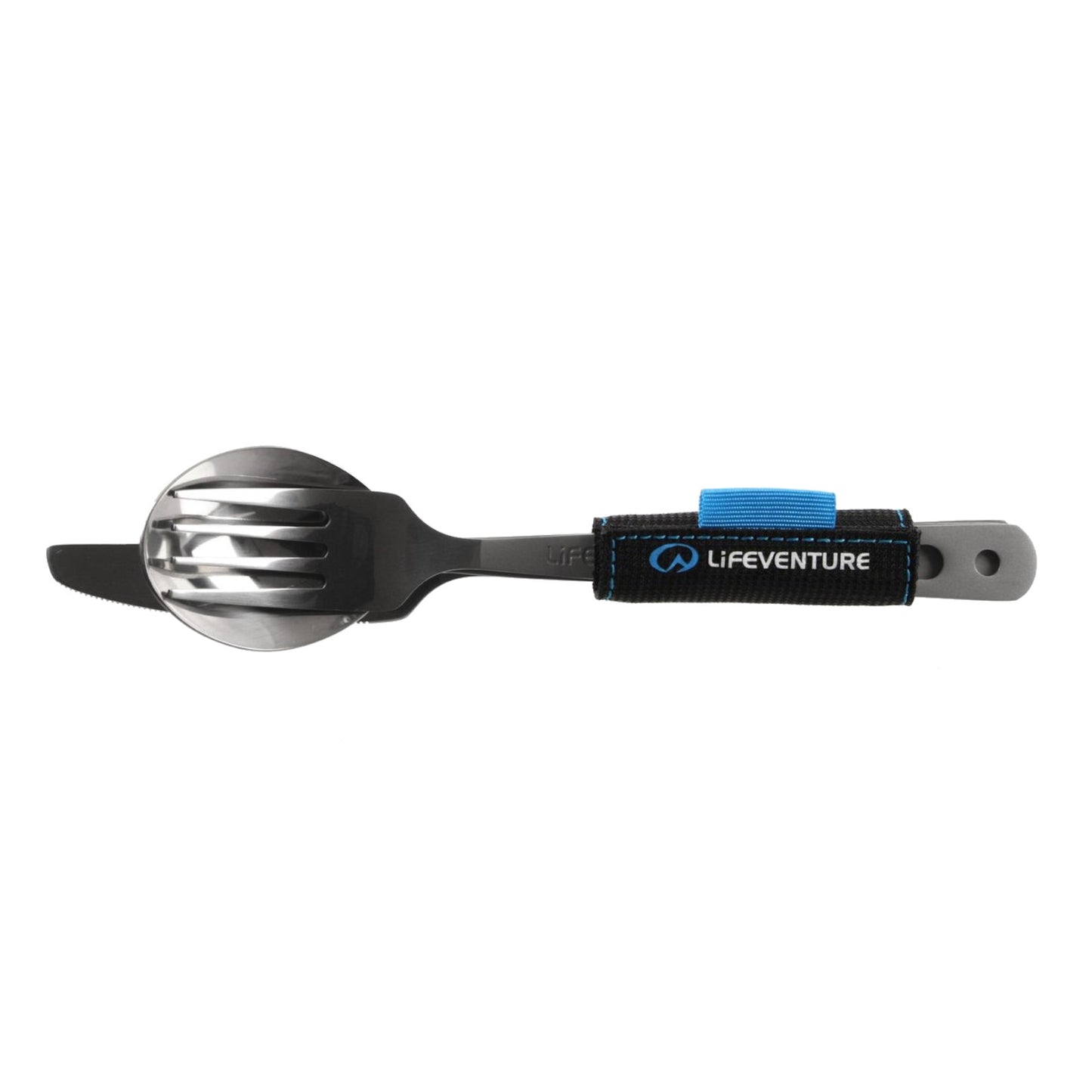 Lifeventure Titanium Knife Fork and Spoon Set Camping Utensil