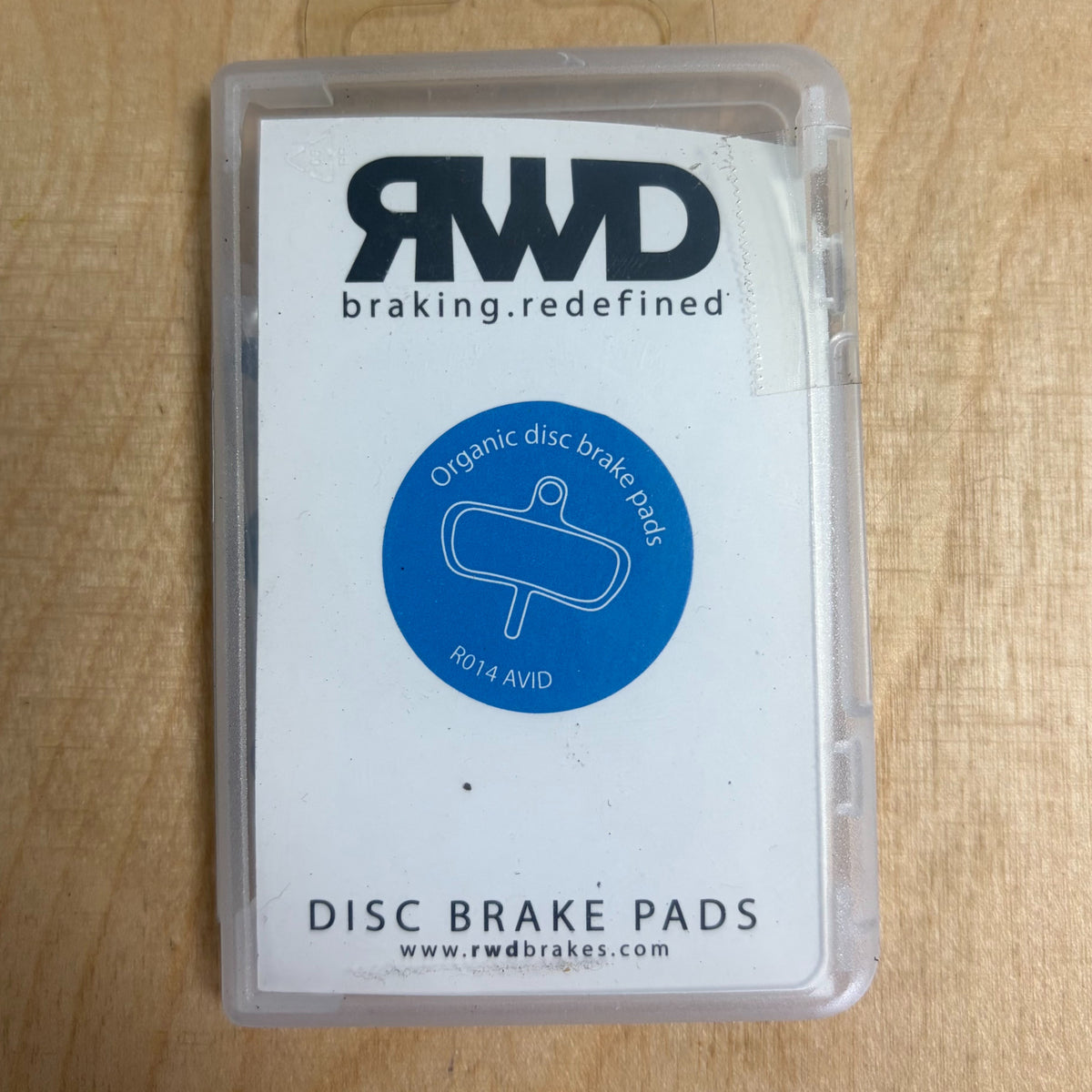 RWD R014 Avid Code 5/7 2008-2010 Organische Bremsbeläge für Scheibenräder