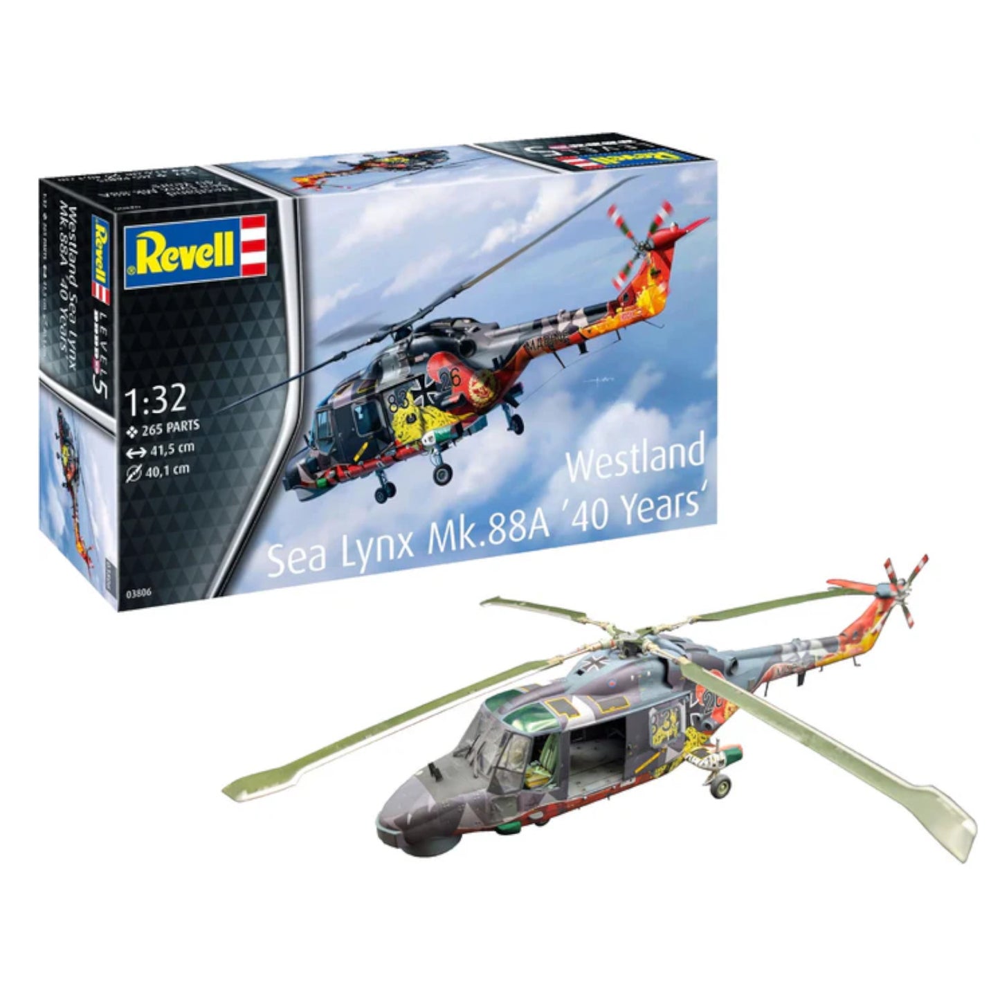 Revell Westland Sea Lynx Mk.88A (40 Years Special Edition Plane Model Kit 1:33 03806