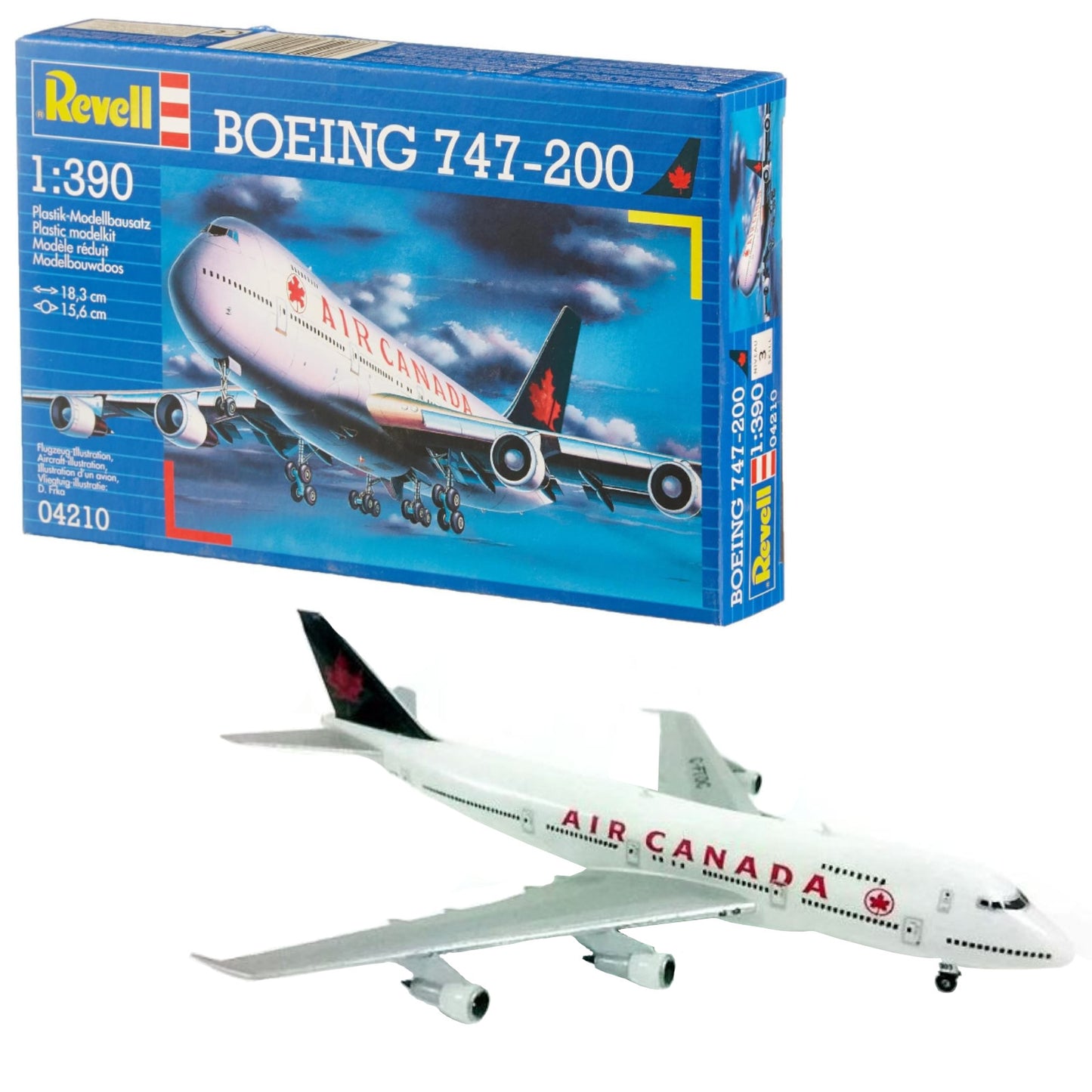 Revell Boeing 747-200 "Air Canada" Plane Model Kit 1:390 04210