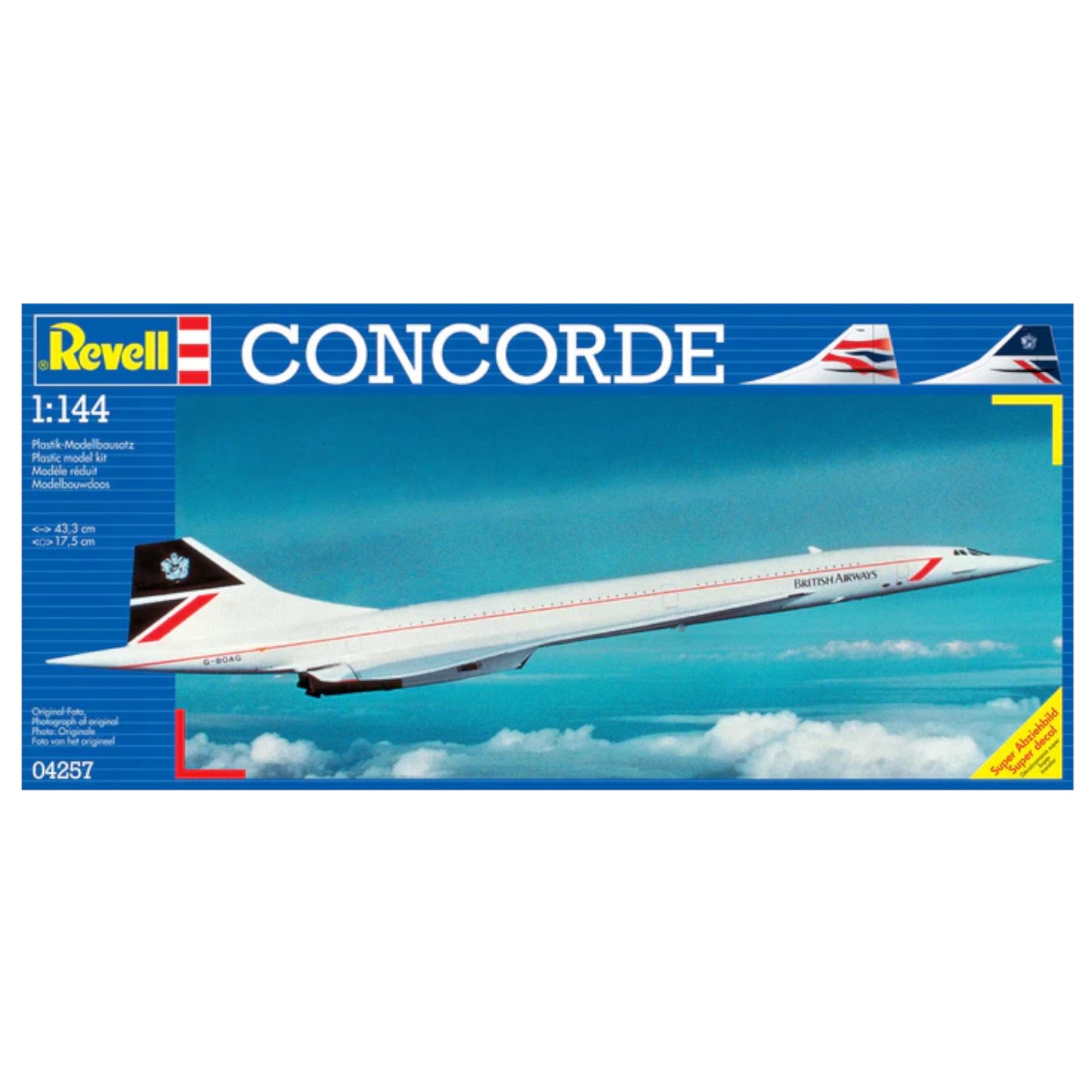 Revell Concorde British Airways Supersonic Aircraft Model Kit 04257