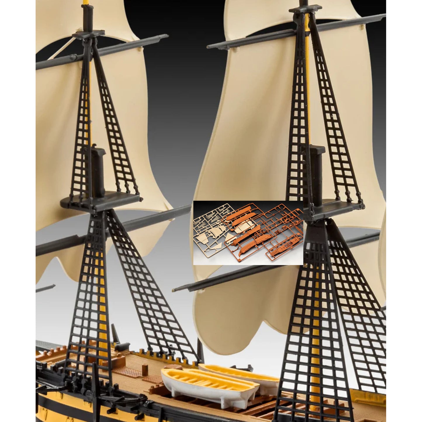 Revell Model Set HMS Victory 1:450 Kriegsschiff-Modellbausatz