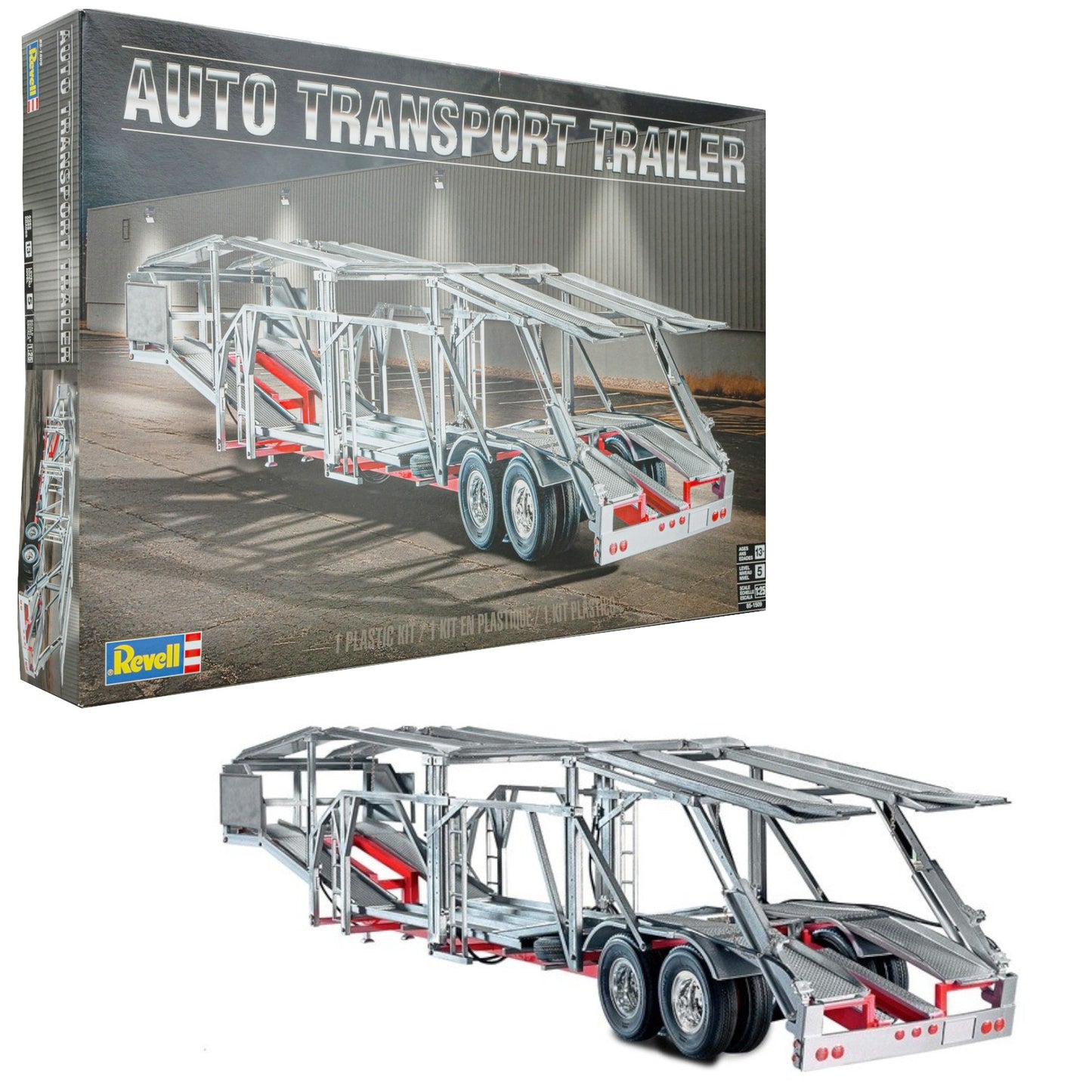 Revell Auto Transport Trailer Heavy Machinery Model Kit 11509