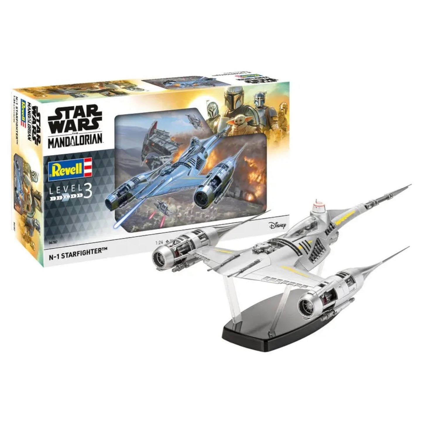 Revell Star Wars The Mandalorian N-1 Starfighter Model Kit 1:24 06787