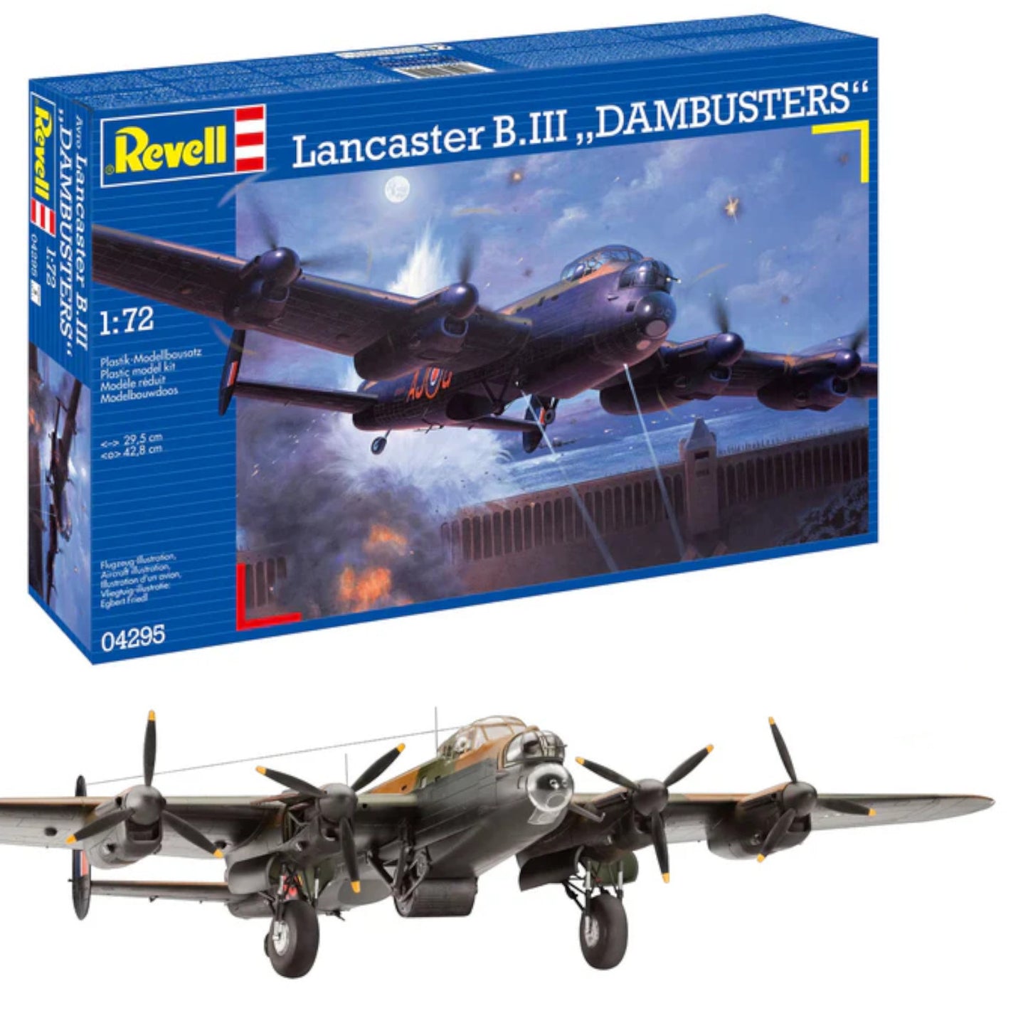 Revell Avro Lancaster Dambusters 1:72 Bomber Plane Model Kit 04295