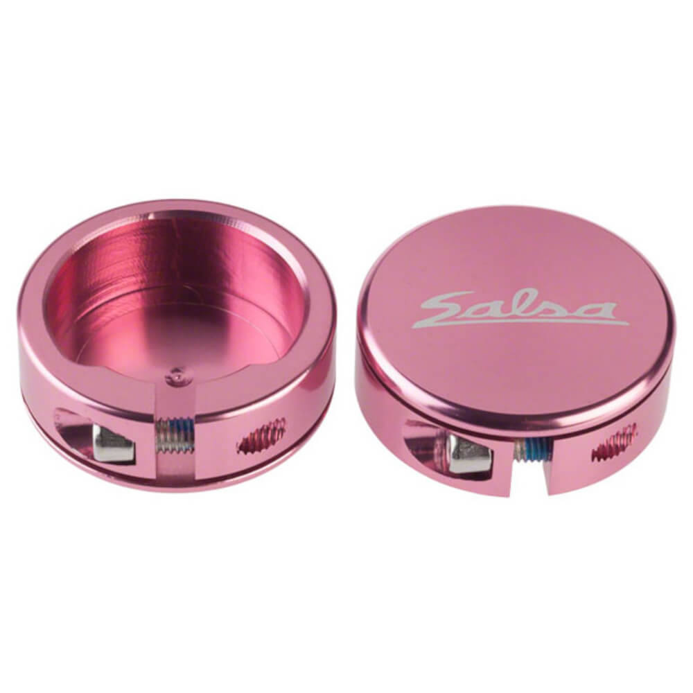 Salsa Lock-On Collars Bike Handlebar Grip Spare Part Pink