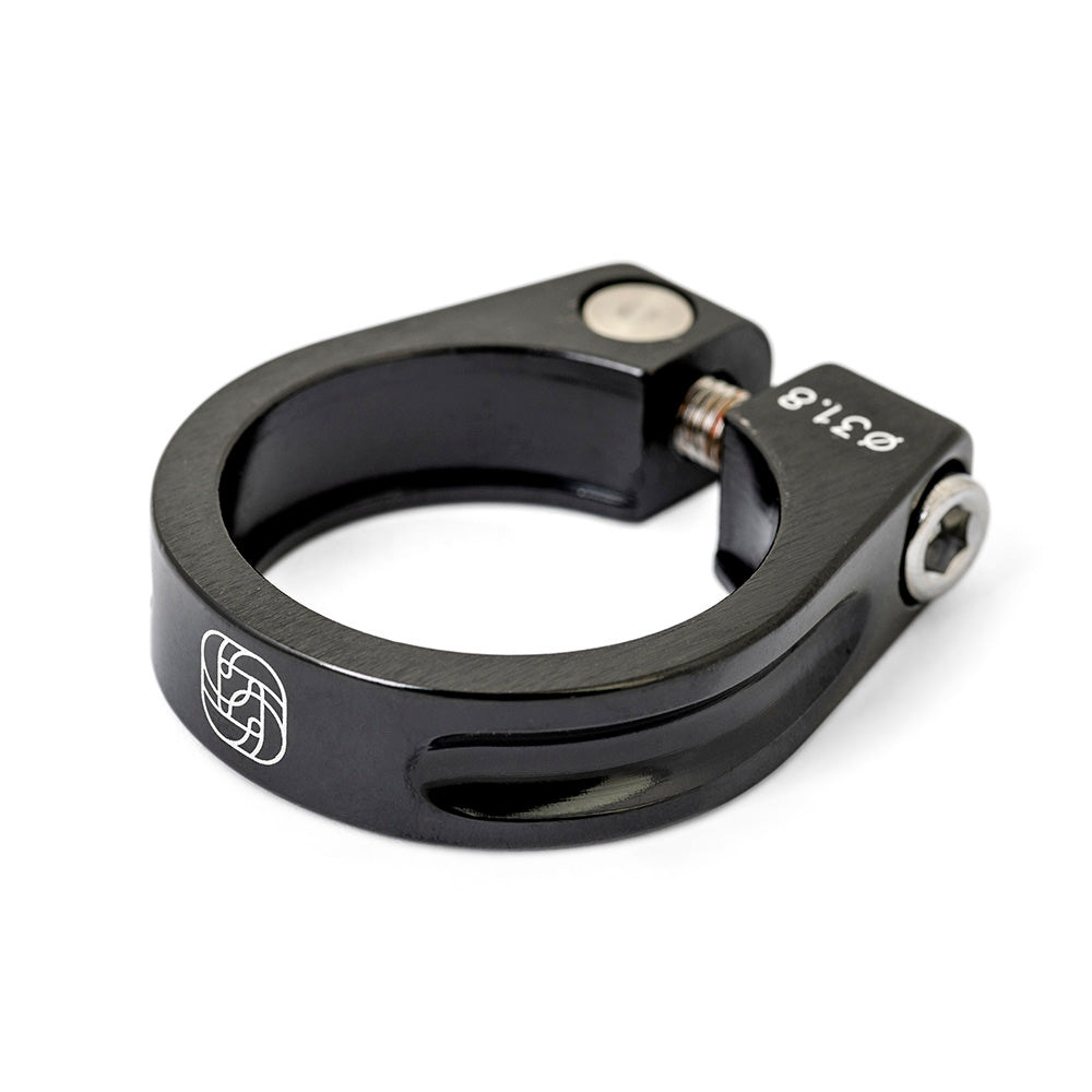 Gusset Clench Black 28.6mm Bike Seat Clamp