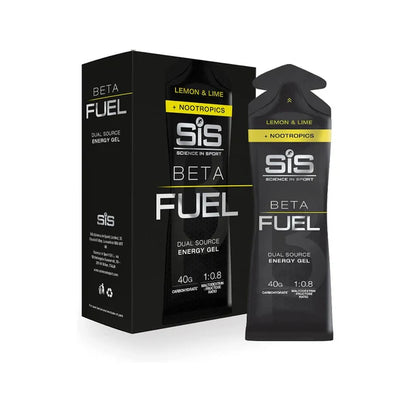 SIS BETA Fuel +Nootropics Energy Gel | Box of 6 x 60ml - Various Flavours