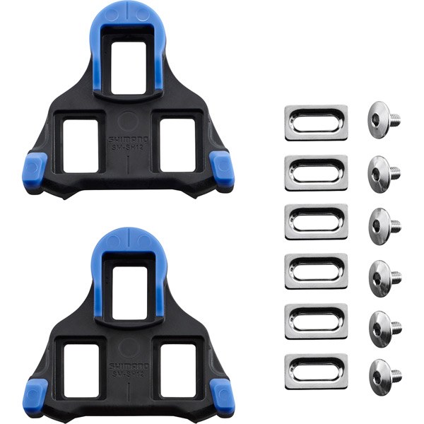 Shimano SM-SH12 Blue Front Pivot Floating Shimano SPD-SL Bike Shoe Cleats
